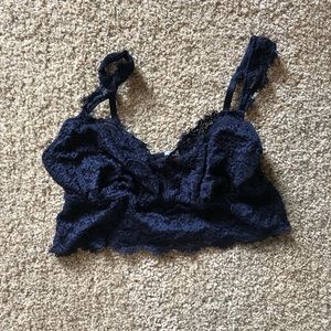 Aerie Lace Bralette-Navy (M)